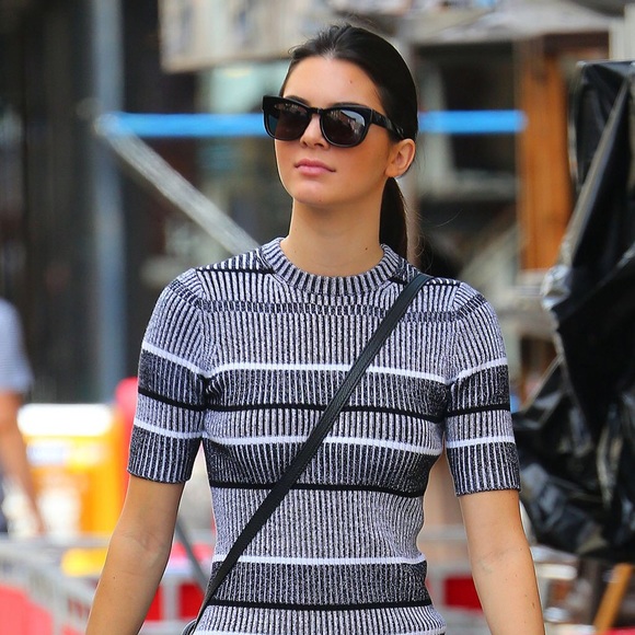 T by Alexander Wang rib knit short sleeve top, S - Picture 4 of 5